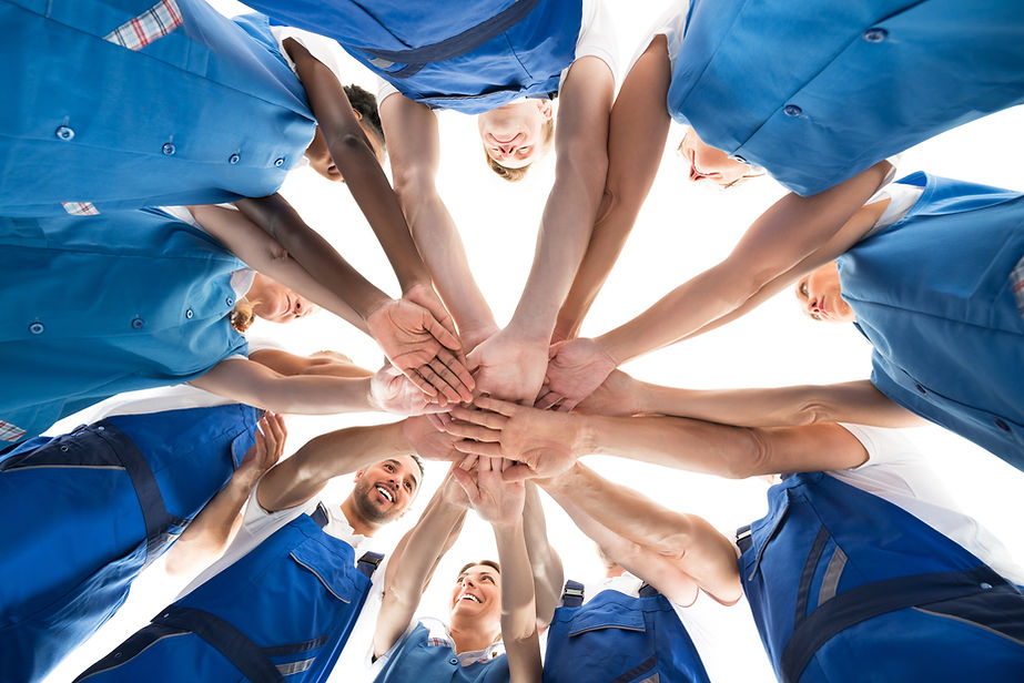 Teamwork Group Huddle