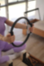 Pilates exercise with ring