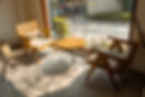 Empty Table And Chair In Coffee Shop