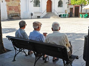 Friends on a Bench