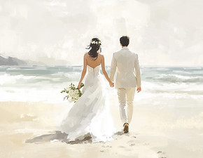 Beach Wedding Scene