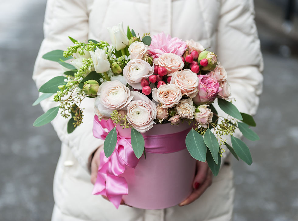 Caixa de flores