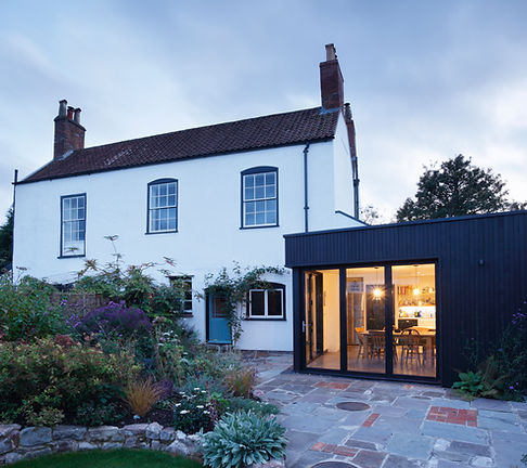 Tilbygning til et gammelt hus