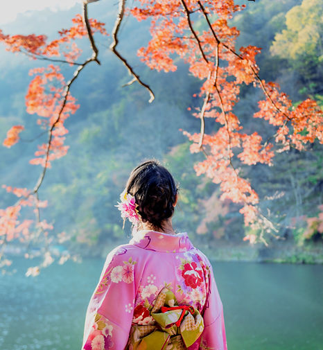 Femme en kimono