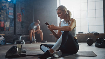 Woman Using Smartphone