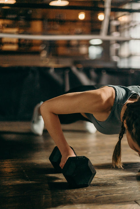 Woman Doing Push-Up
