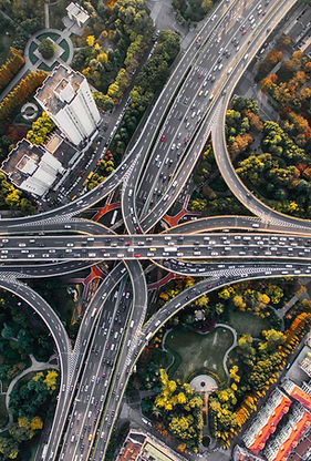 Aerial View of Flyover Bridges