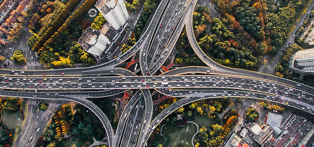 Aerial View of Flyover Bridges