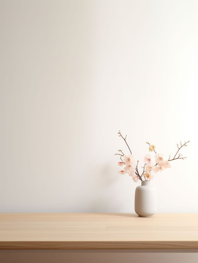 Minimalistische Blumenvase
