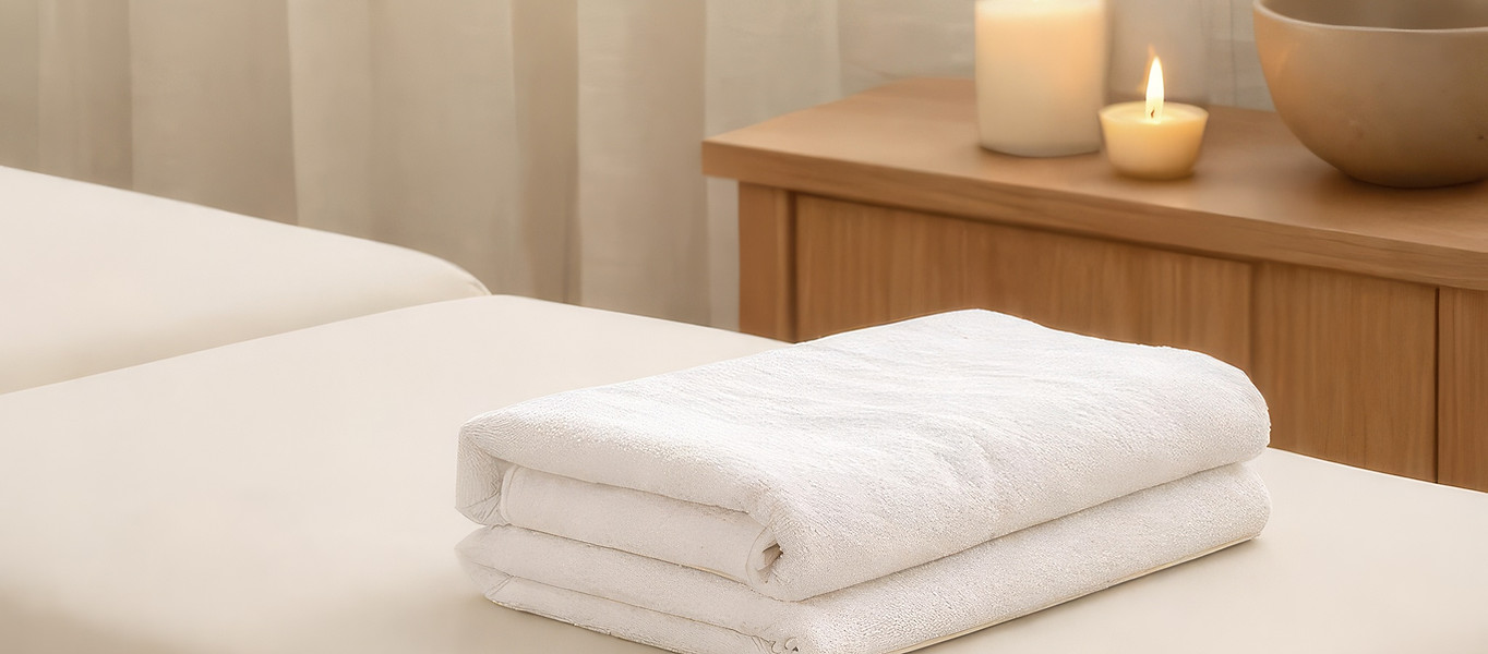 Table de massage dans un cabinet apaisant, pour l'accompagnement des douleurs et tensions