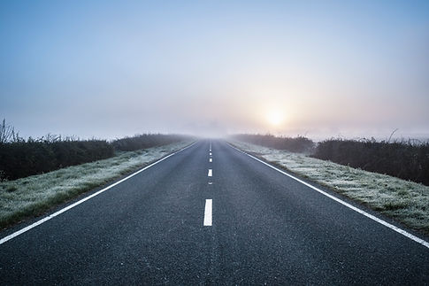 Empty road in rural setting