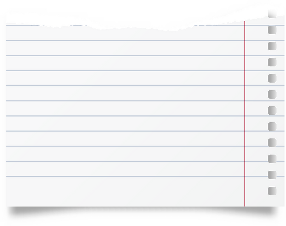 Papier pour carnet de notes ligné