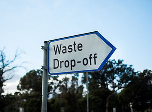 Waste Drop-Off Sign