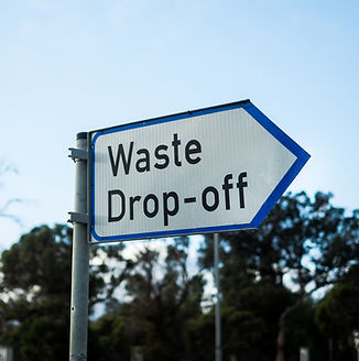 Waste Drop-Off Sign