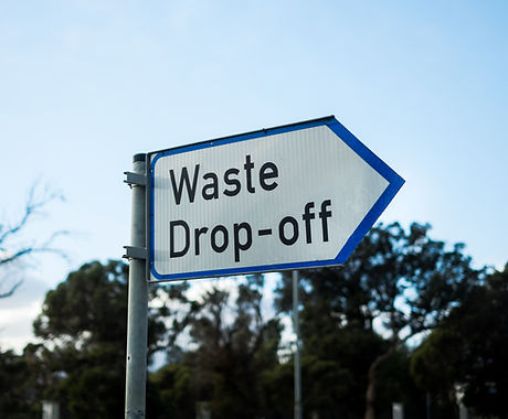 Waste Drop-Off Sign