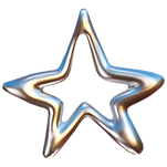 Metallic Star Shape