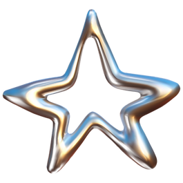 Metallic Star Shape