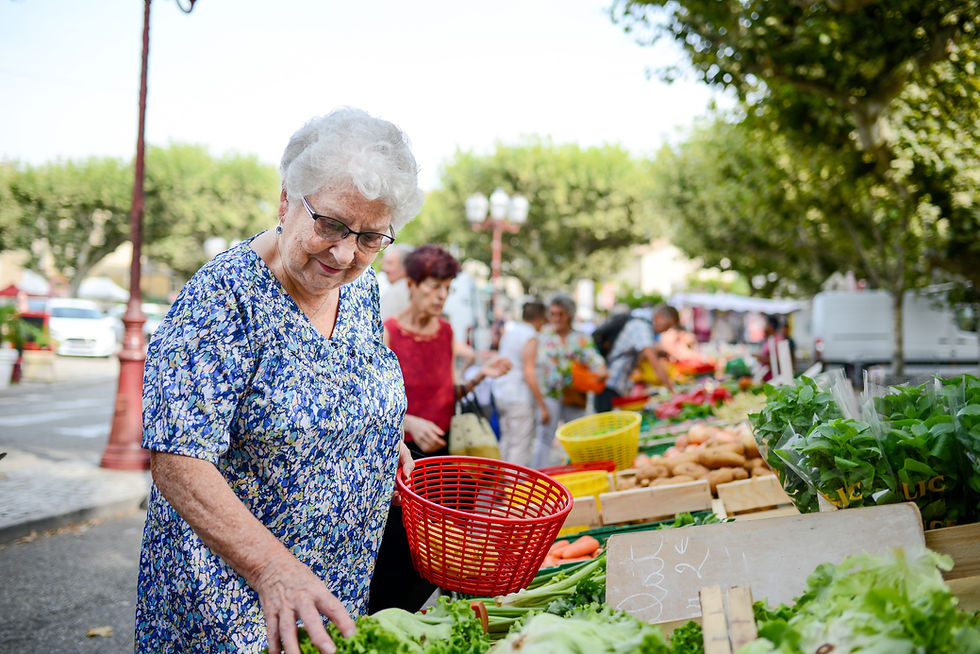Outdoor Market Shopping