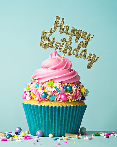 Birthday Cupcake with Sprinkles