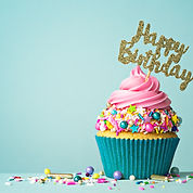 Cupcake d'anniversaire avec Sprinkles