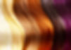 Hair with different color shades