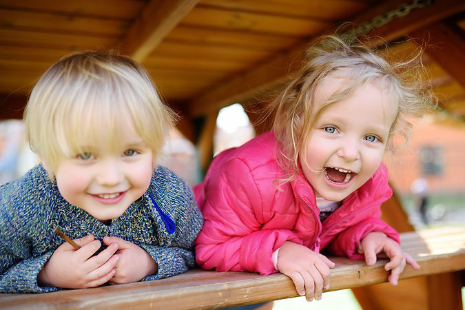 Children laughing