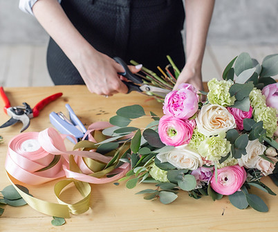 Florist at work