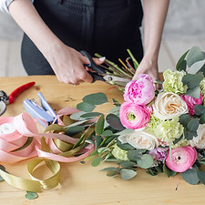 Florist at work