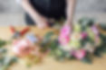 Florist bei der Arbeit