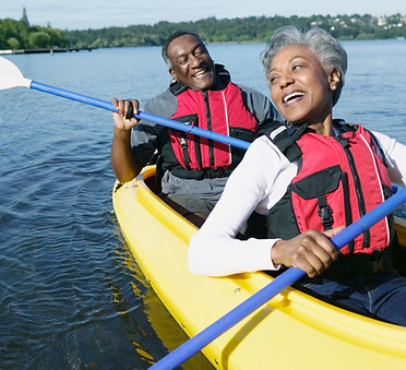 Kayaking on a Lake