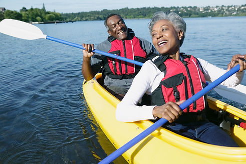 Kayaking on a Lake