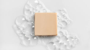Soap with bubbles