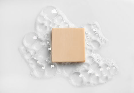 Soap Bar with Bubbles