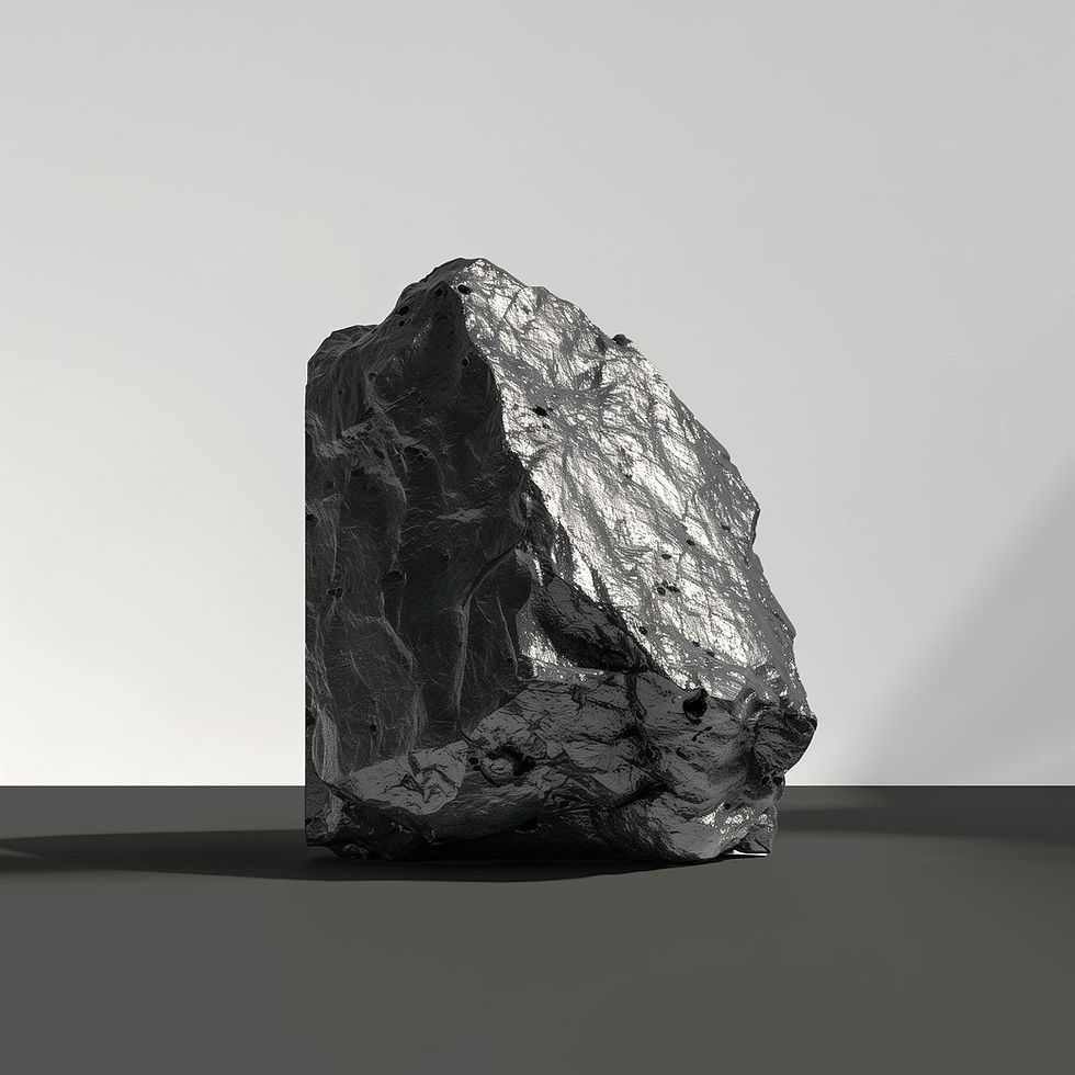 Shiny Black Rock