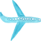 Blue airplane symbolizing international travel, global adventures, and exploring destinations around the world.