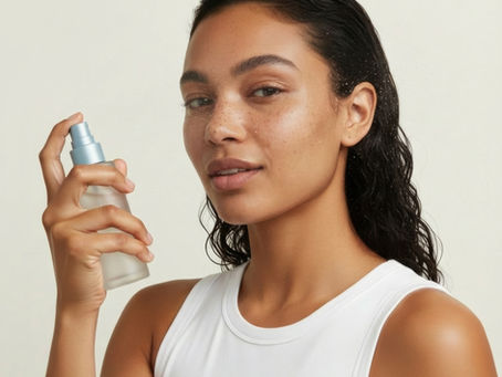 Woman Holding Spray