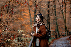 Smiling in fall