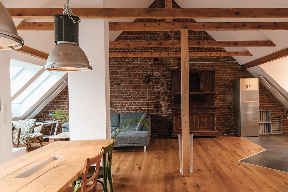 Indoor view of a loft