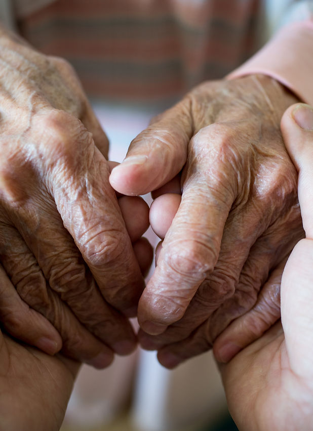 Young Hands Holding Old Hands