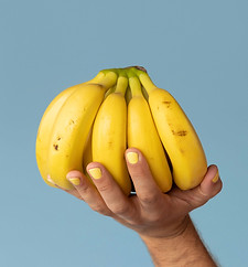 Hand Holding Bananas