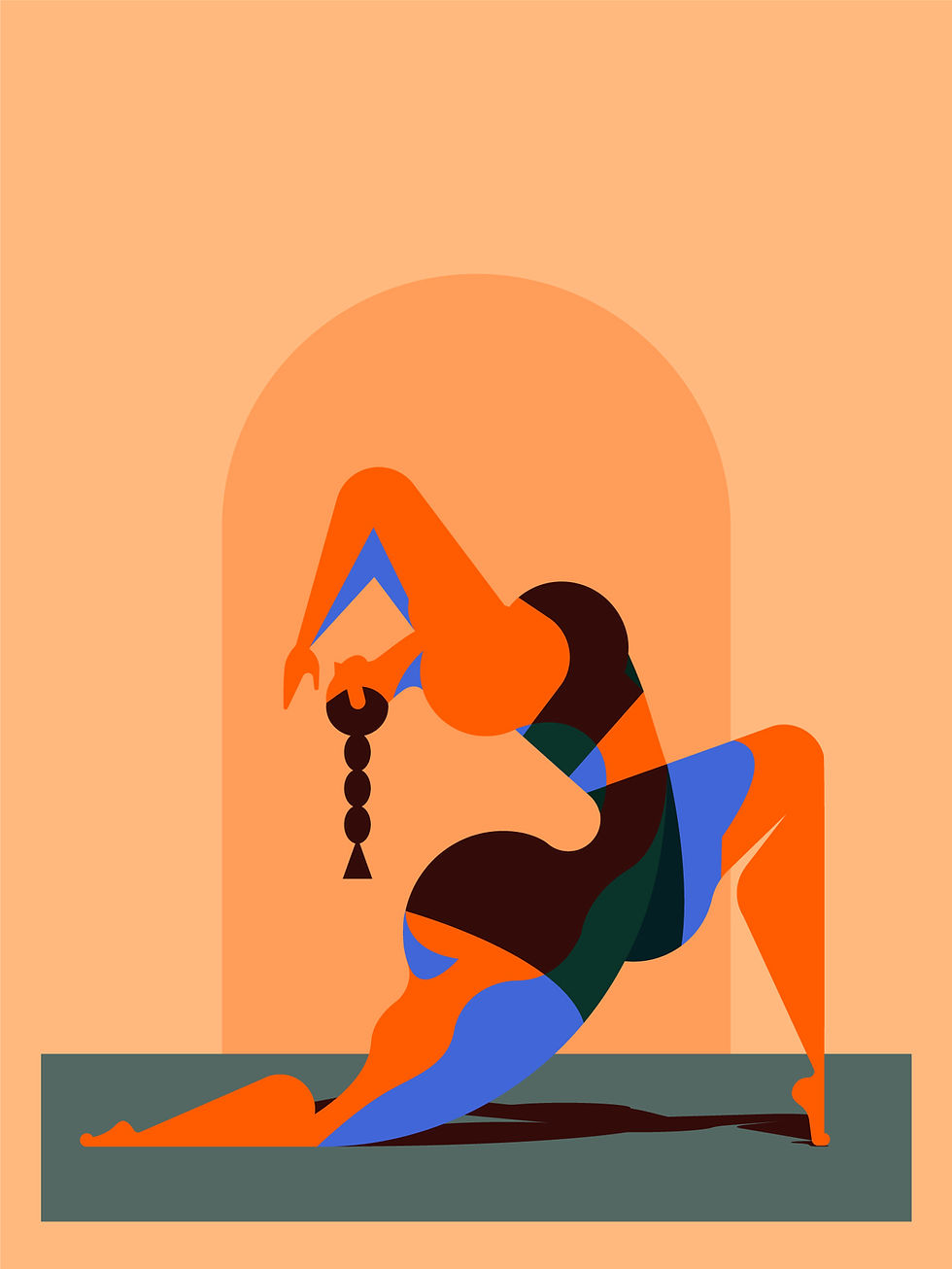 Colorful Abstract Pose