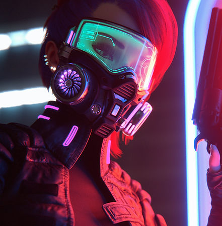 Futuristic Female Soldier