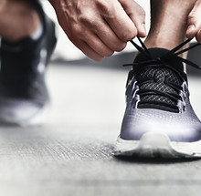 Tying Running Shoes