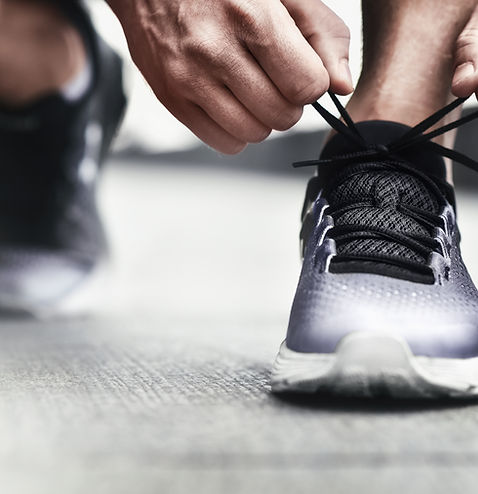 Tying Running Shoes