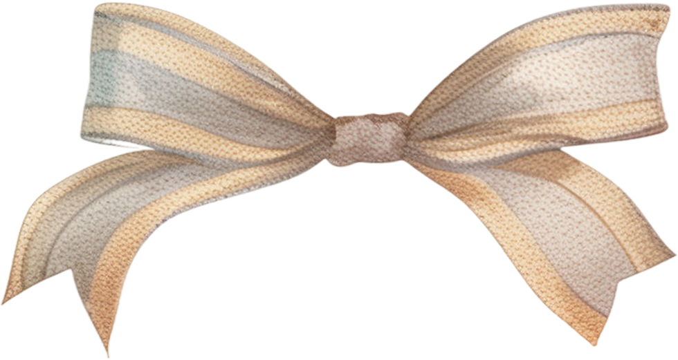Striped Fabric Bow