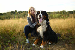 Personne avec un chien