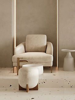 Beige Armchair Setup