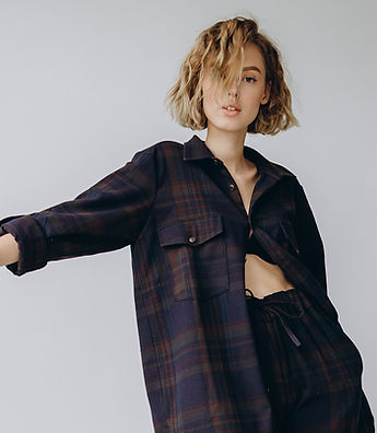 Model in Plaid