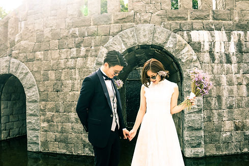 Cool Bride and Groom