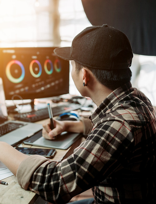 Espace de travail pour le montage vidéo